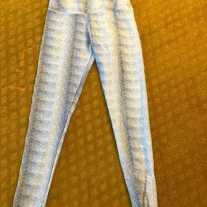 Snake skin workout pants
